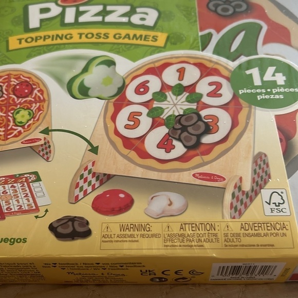 Melissa & Doug Pizza Topping Toss Games/ SEALED - Picture 11 of 11